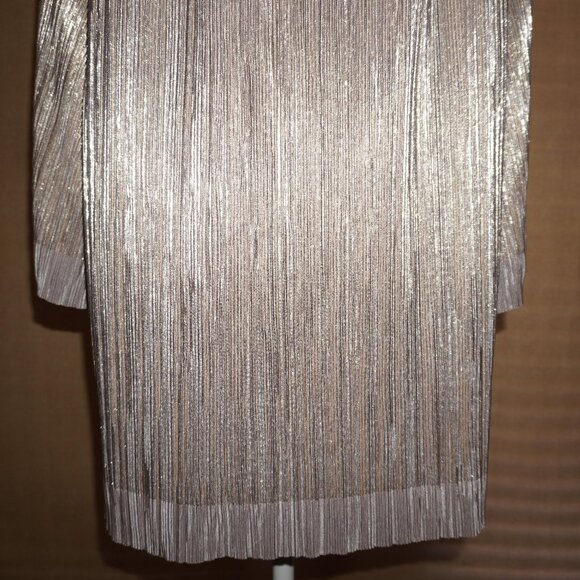 Ruby Rd. 1X Gold/Silver On/Off the Shoulder Tunic Blouse - Picture 4 of 4